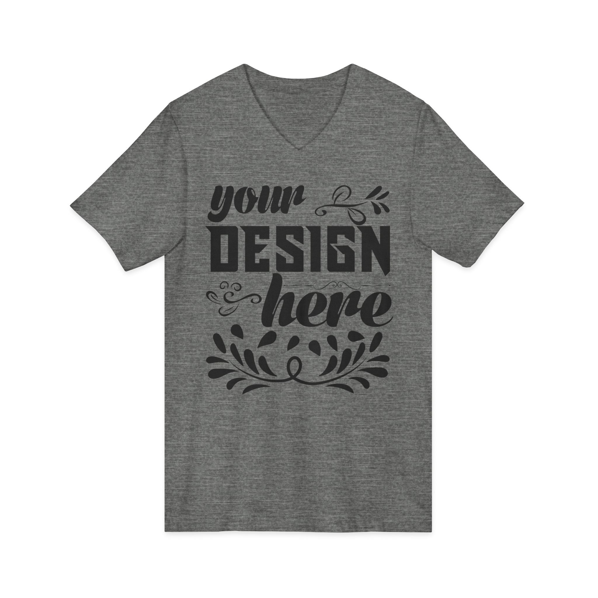 Customizable Bella+Canvas 3005 Unisex Jersey V-Neck Short Sleeve Tee