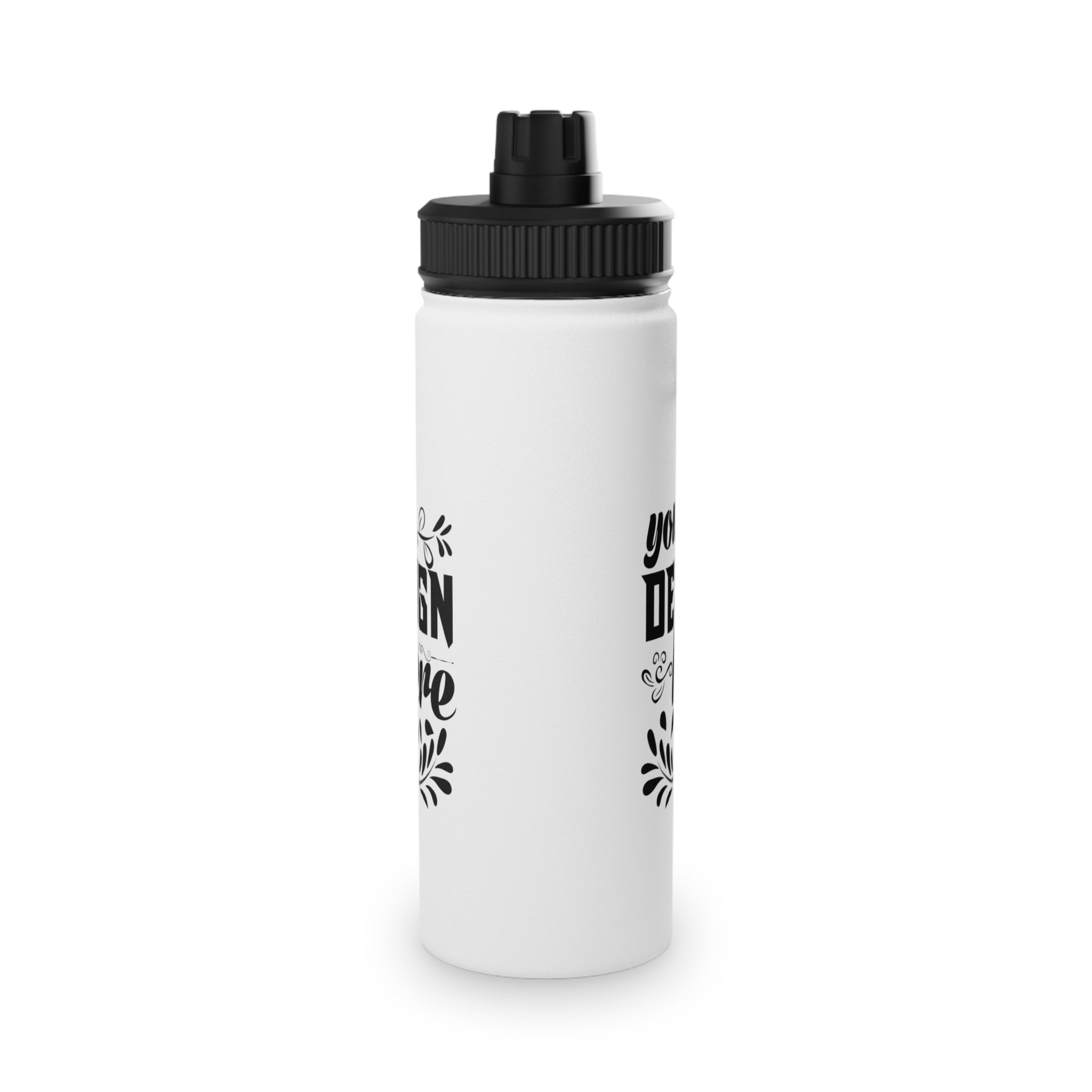 Customizable Stainless Steel Water Bottle with Sports Lid in Three Sizes