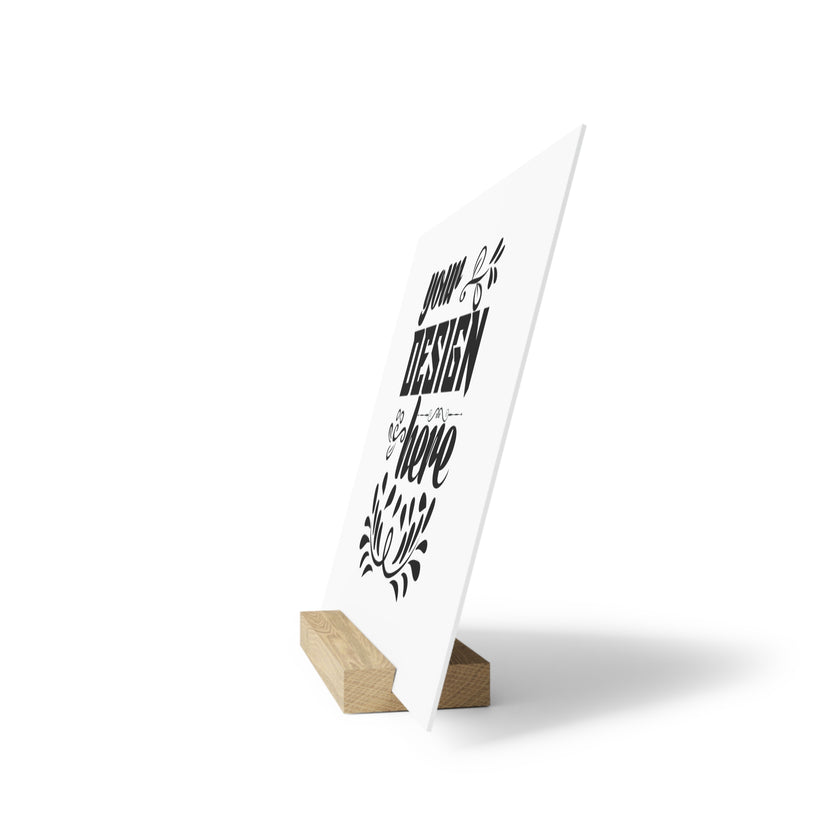 Customizable Gallery Board with Wooden Stand 1.8mm Giclée Print
