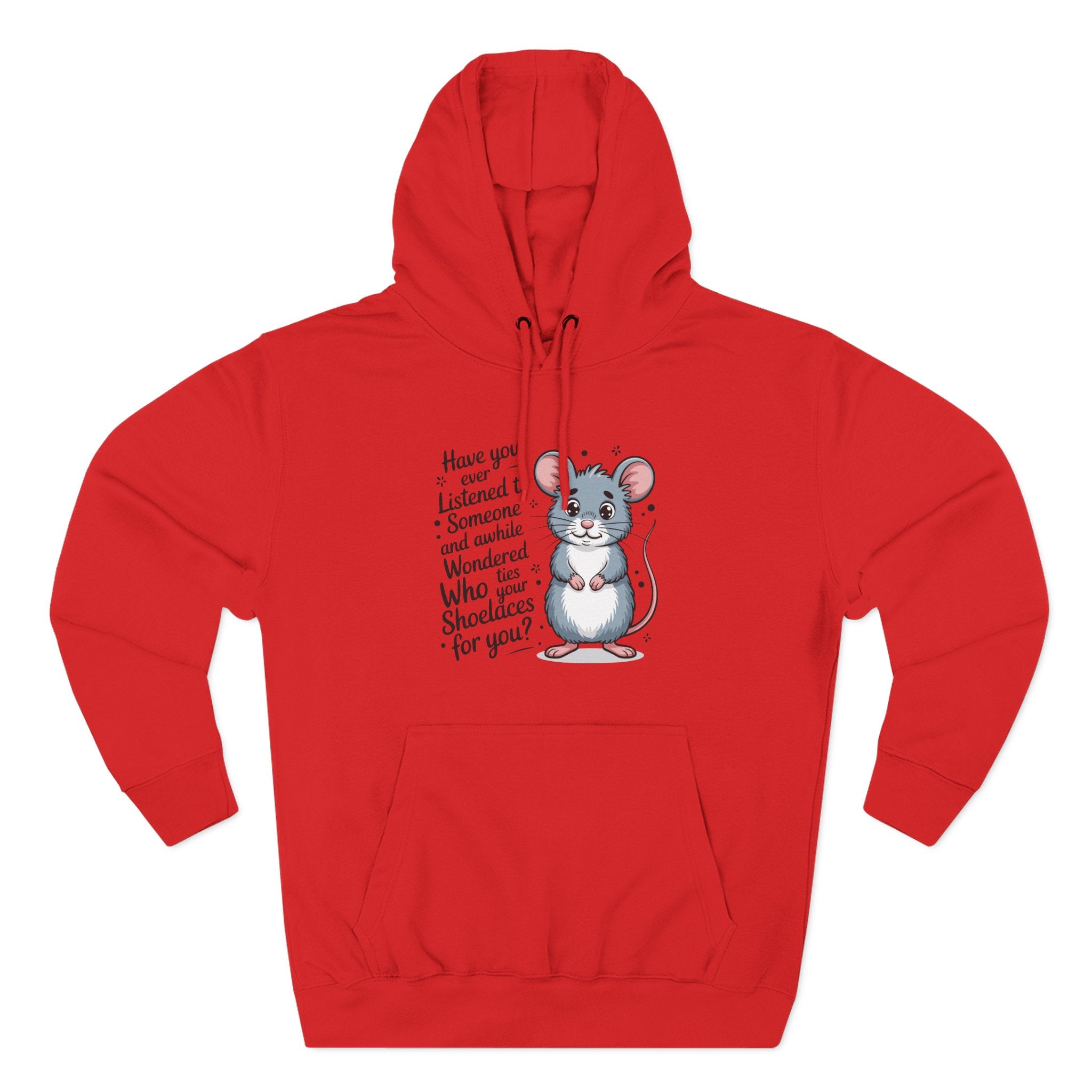 Lane Seven LS14001 Fleece Hoodie | Mouse Graphic Print