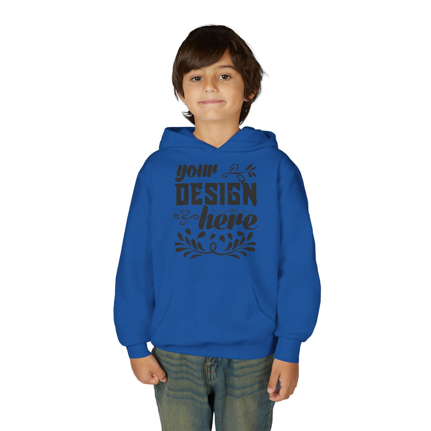 Customizable Gildan 18500B Youth Heavy Blend Hooded Sweatshirt