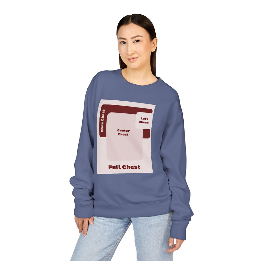 Customizable Hanes GDH400 Unisex Garment Dyed Crewneck Sweatshirt