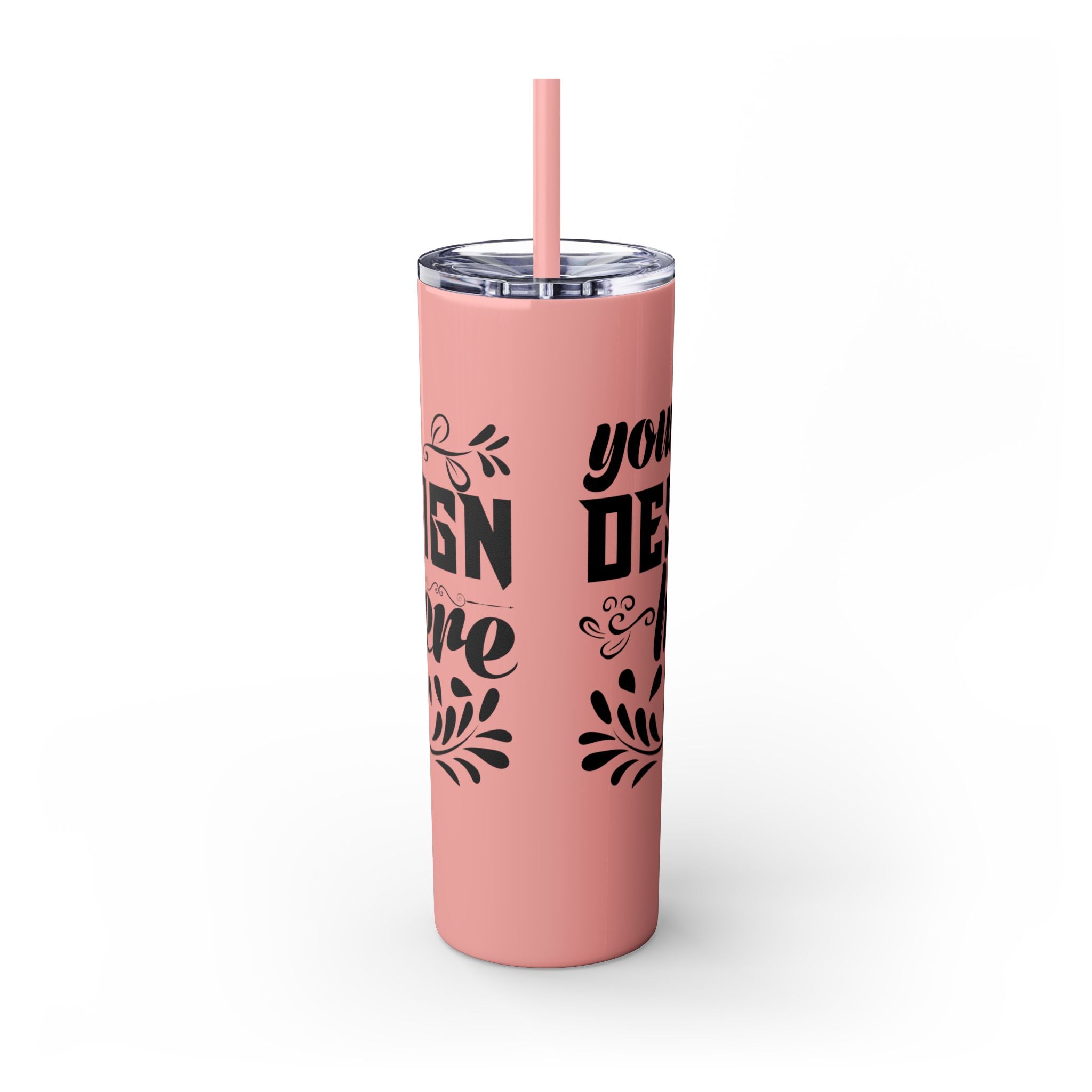 Customizable Maars 20oz Skinny Tumbler with Straw Stainless Steel