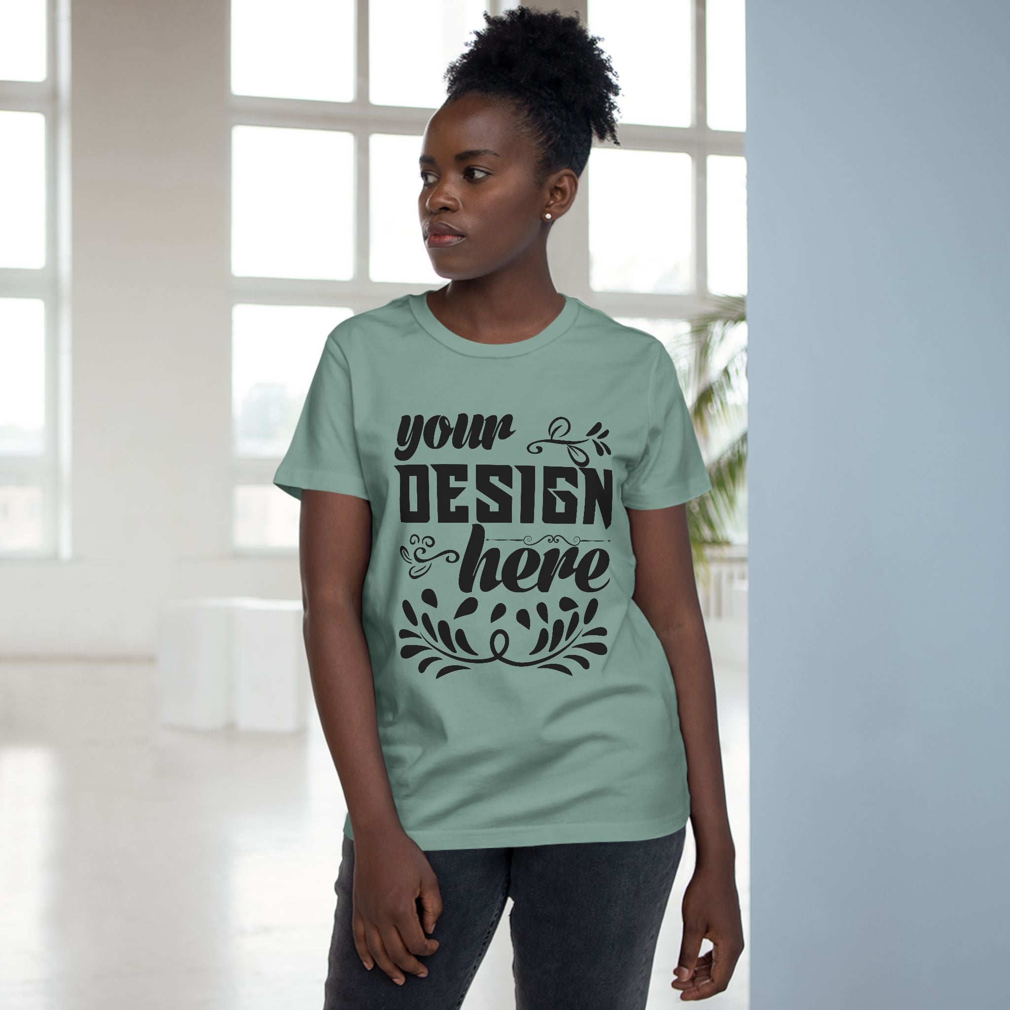 Customizable AS Colour 4001 Womens Maple Cotton T-Shirt