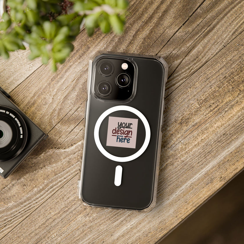 Customizable Magnetic Clear Impact Case With Air Cushioned Bumper Corners