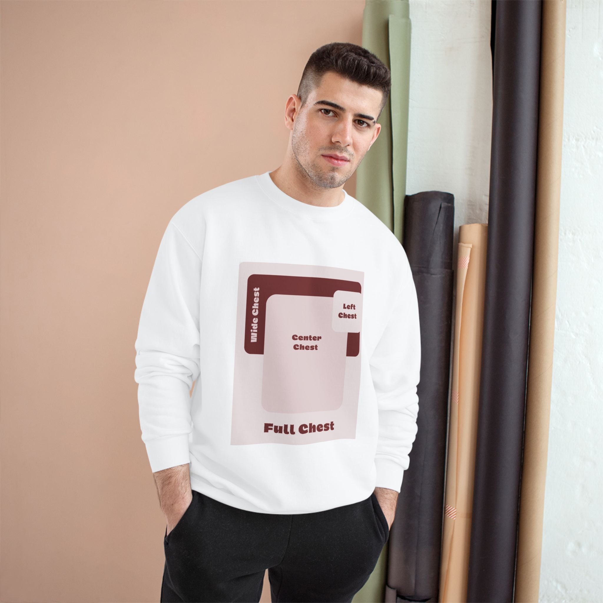 Customizable Champion S600 Crewneck Sweatshirt DTG Print