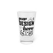 Customizable 16oz Tempered Glass Pint Glass with Custom Inkjet Print