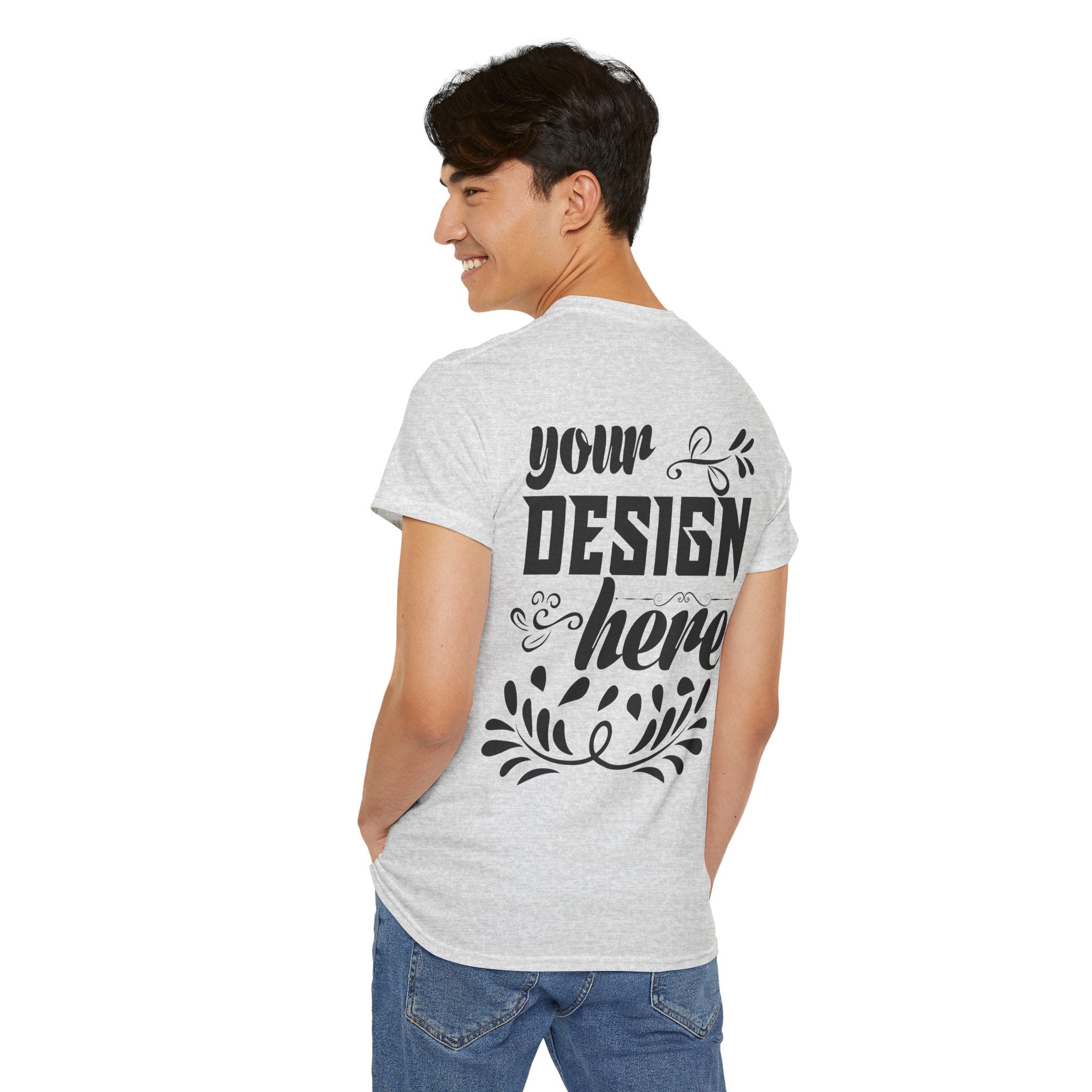 Customizable Gildan 5000 Unisex Heavy Cotton T-Shirt Classic Fit