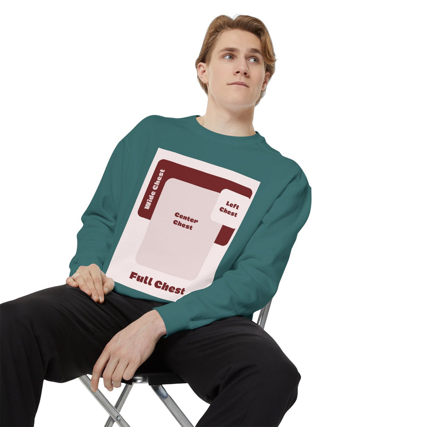 Customizable Comfort Colors 1566 Unisex Garment Dyed Sweatshirt DTG Custom Design