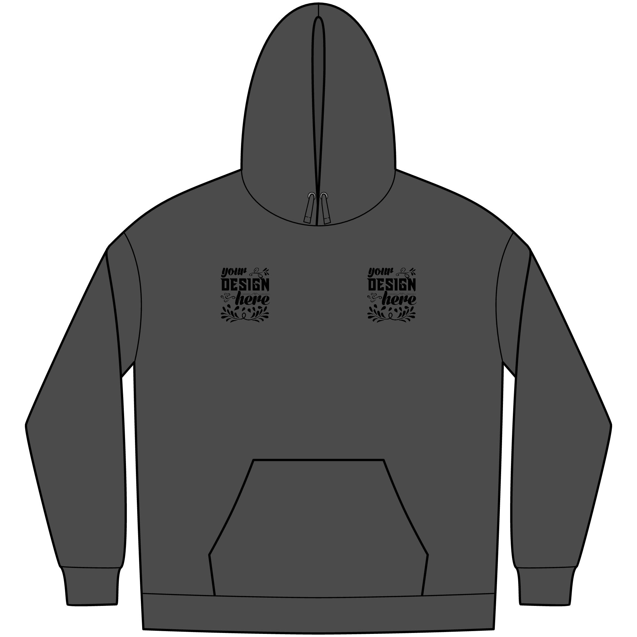 Customizable District DT6100 Mens VIT Fleece Hoodie