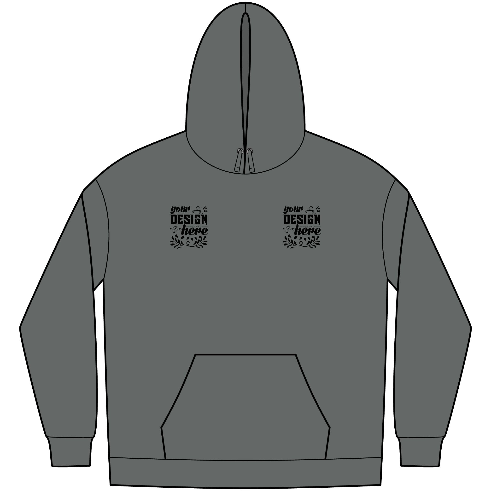 Customizable District DT6100 Mens VIT Fleece Hoodie