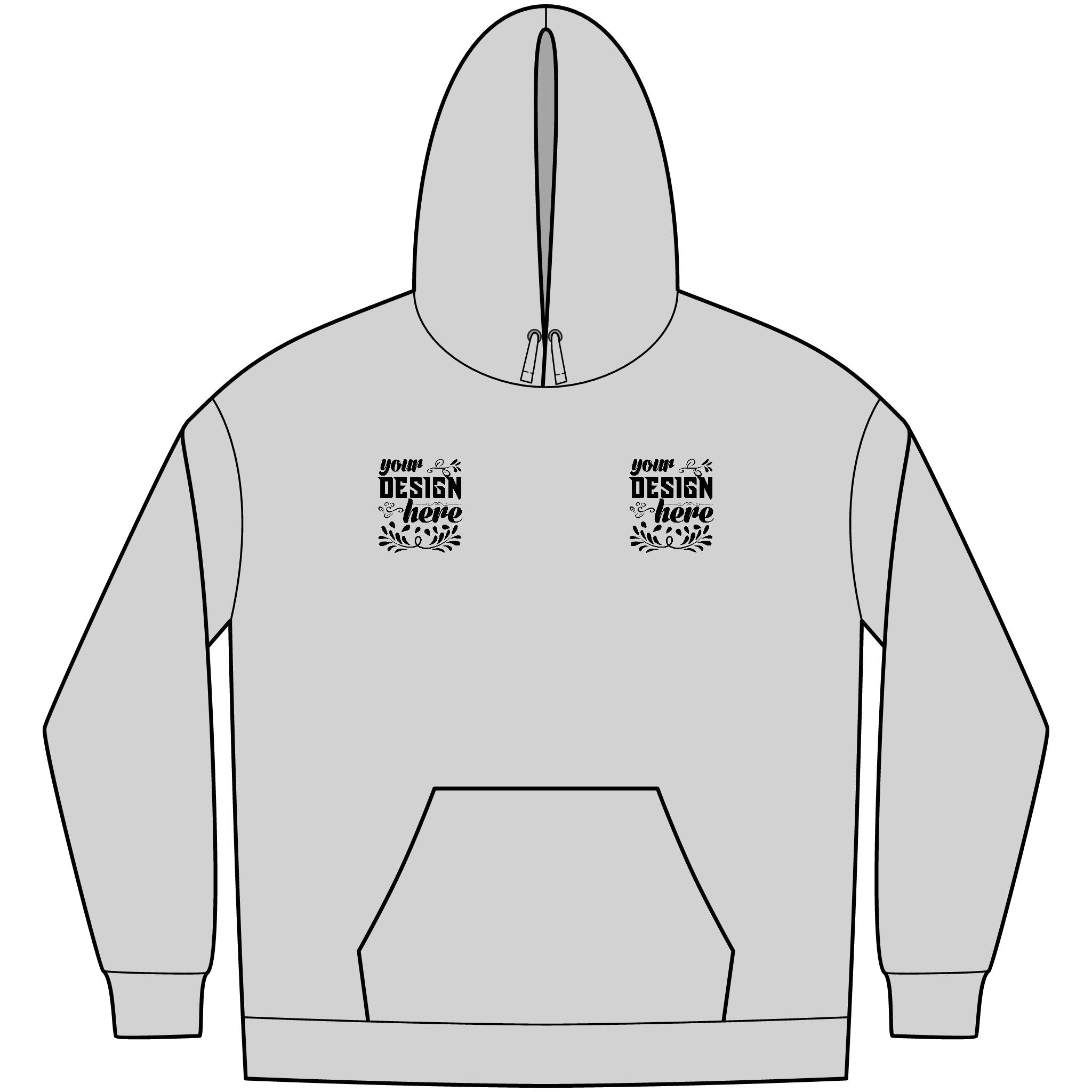 Customizable District DT6100 Mens VIT Fleece Hoodie