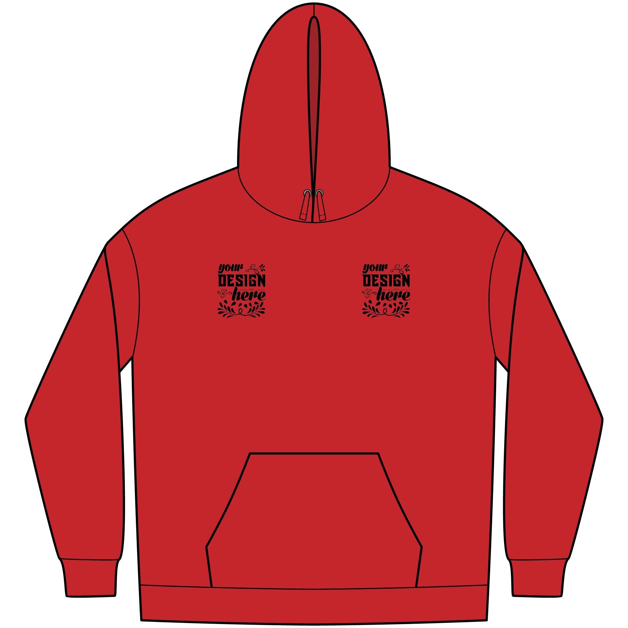 Customizable District DT6100 Mens VIT Fleece Hoodie