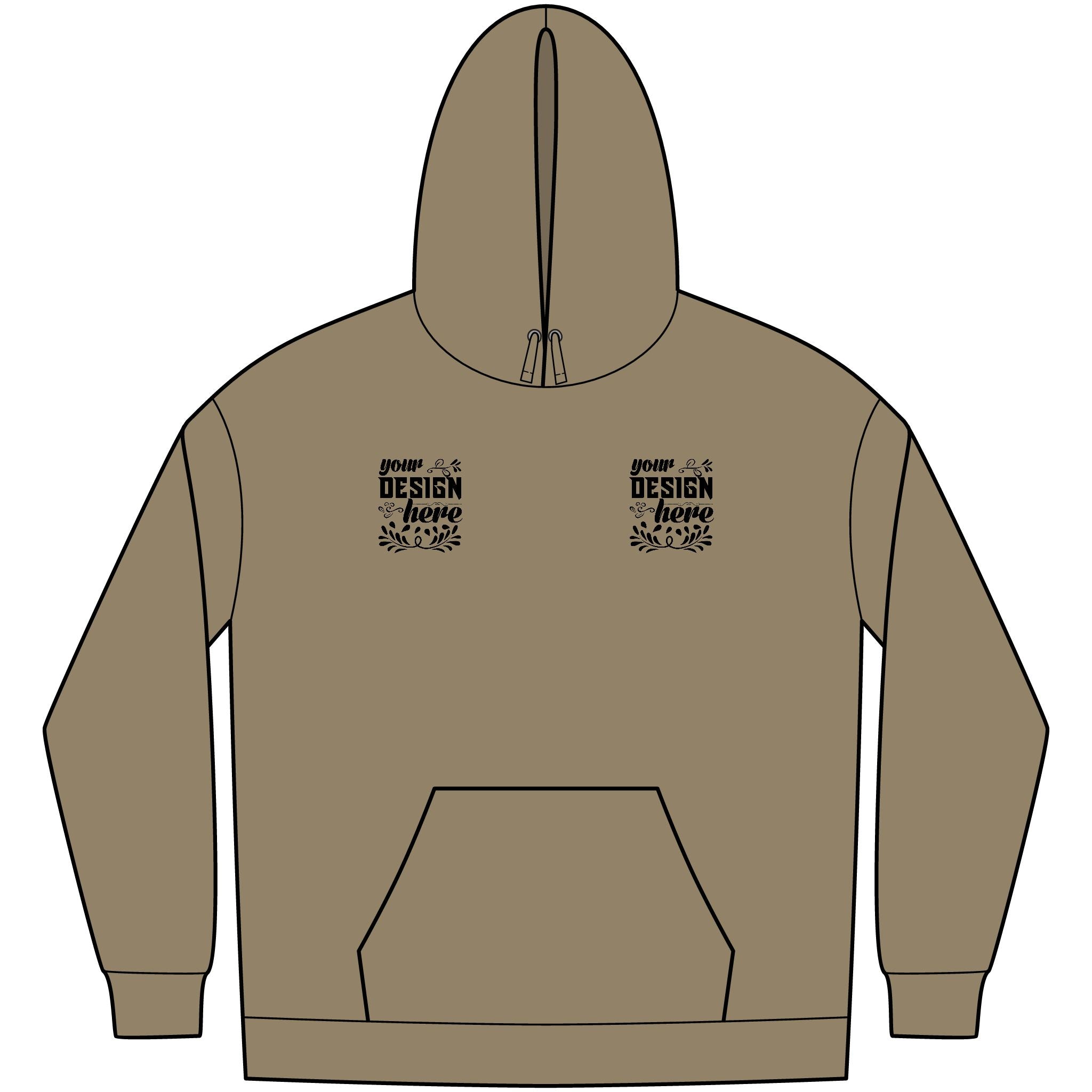 Customizable District DT6100 Mens VIT Fleece Hoodie