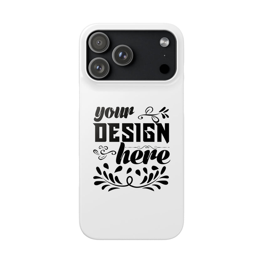 Customizable Snap Phone Case Slim Lightweight Polycarbonate Gloss Or Matte