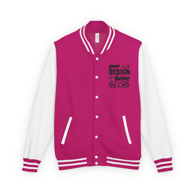 Customizable AWDis JH043 Unisex Heavyweight Letterman Jacket