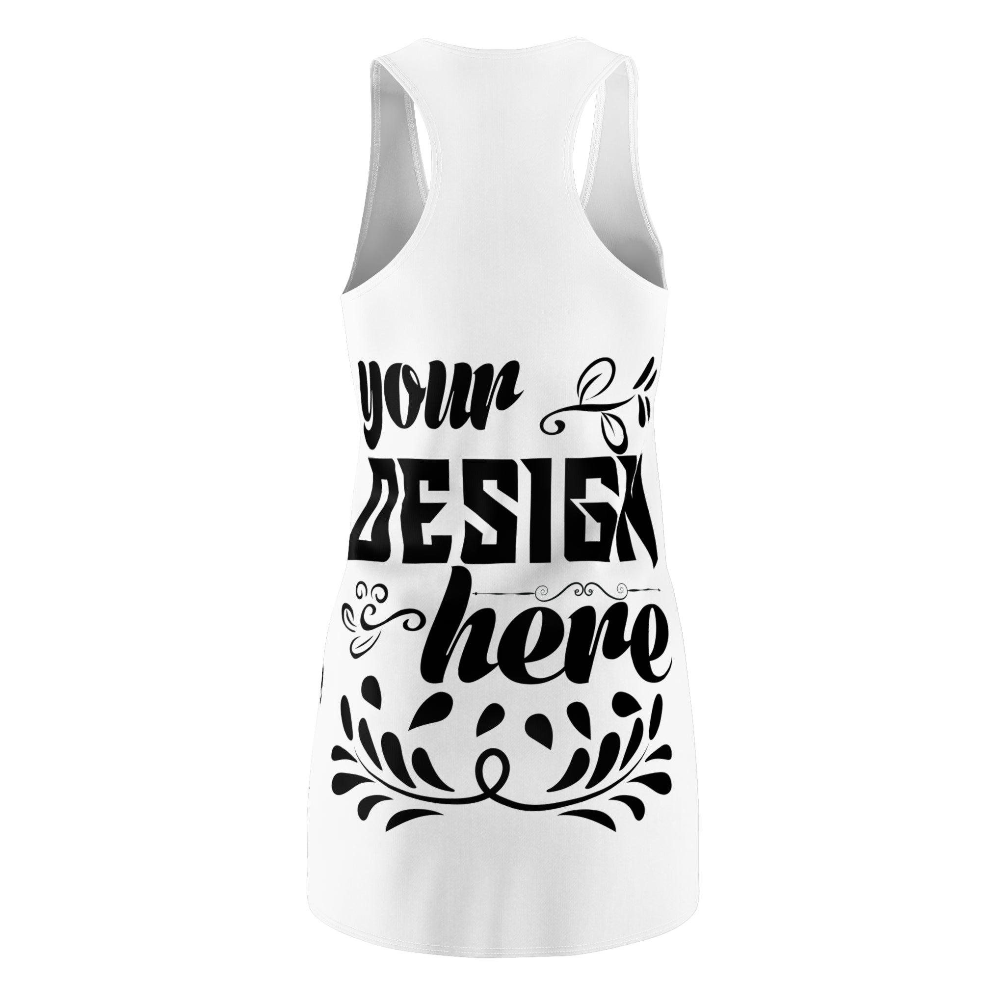 Customizable Women’s Racerback Dress AOP Lightweight Polyester Sport Fit