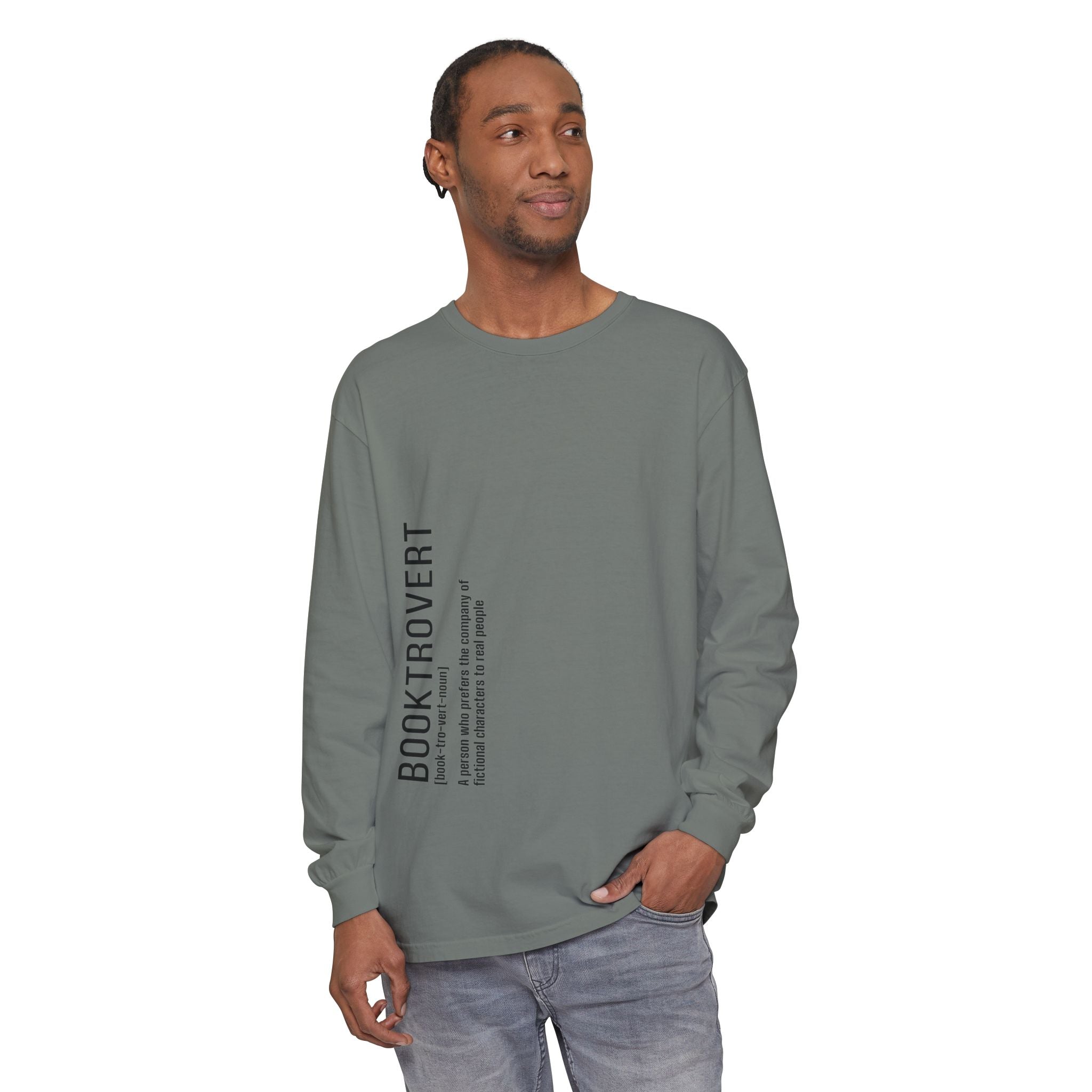 Comfort Colors 6014 Unisex  Long Sleeve T-Shirt | Booktrovert Graphic Print