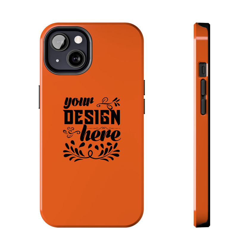 Customizable Tough Phone Case Glossy Dual Layer Wireless Charging