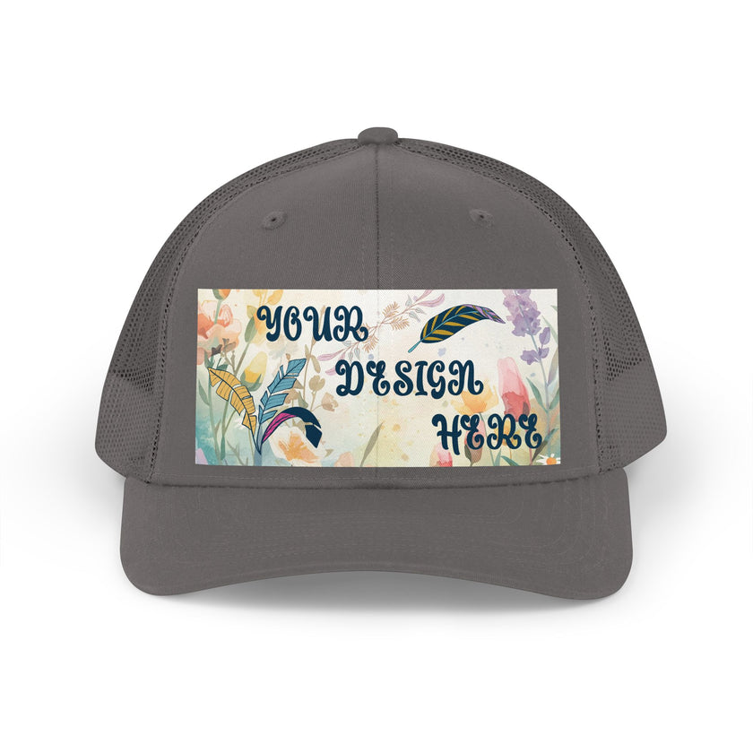 Customizable Yupoong 6606 Trucker Retro Hat Mid Profile Snapback Mesh Back