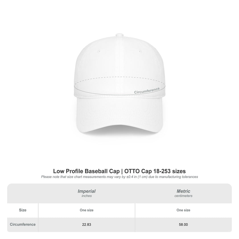 Customizable OTTO 18-253 Low Profile Cotton Baseball Cap