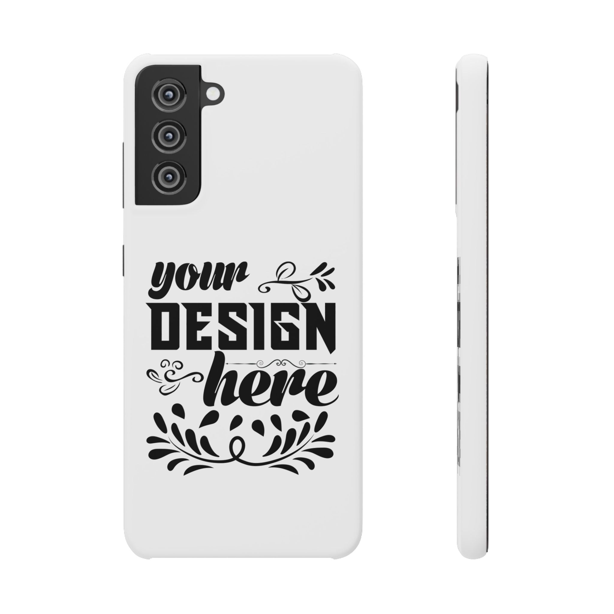 Customizable Snap Phone Case Slim Lightweight Polycarbonate Gloss Or Matte