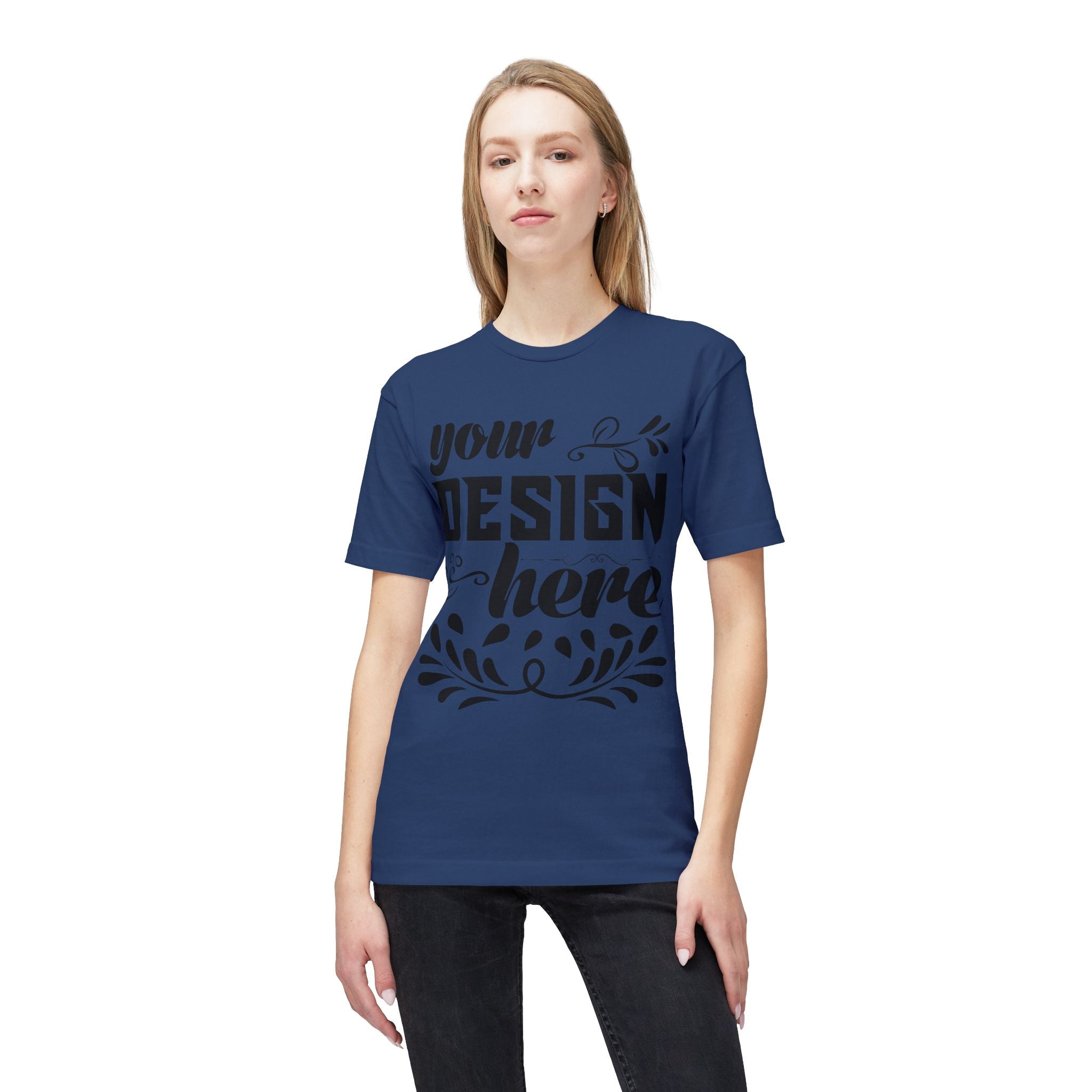 Customizable Bayside 5040 Unisex Midweight T-Shirt Made in US