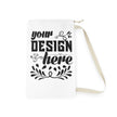 Customizable All Over Print Spun Polyester Laundry Bag With Strap