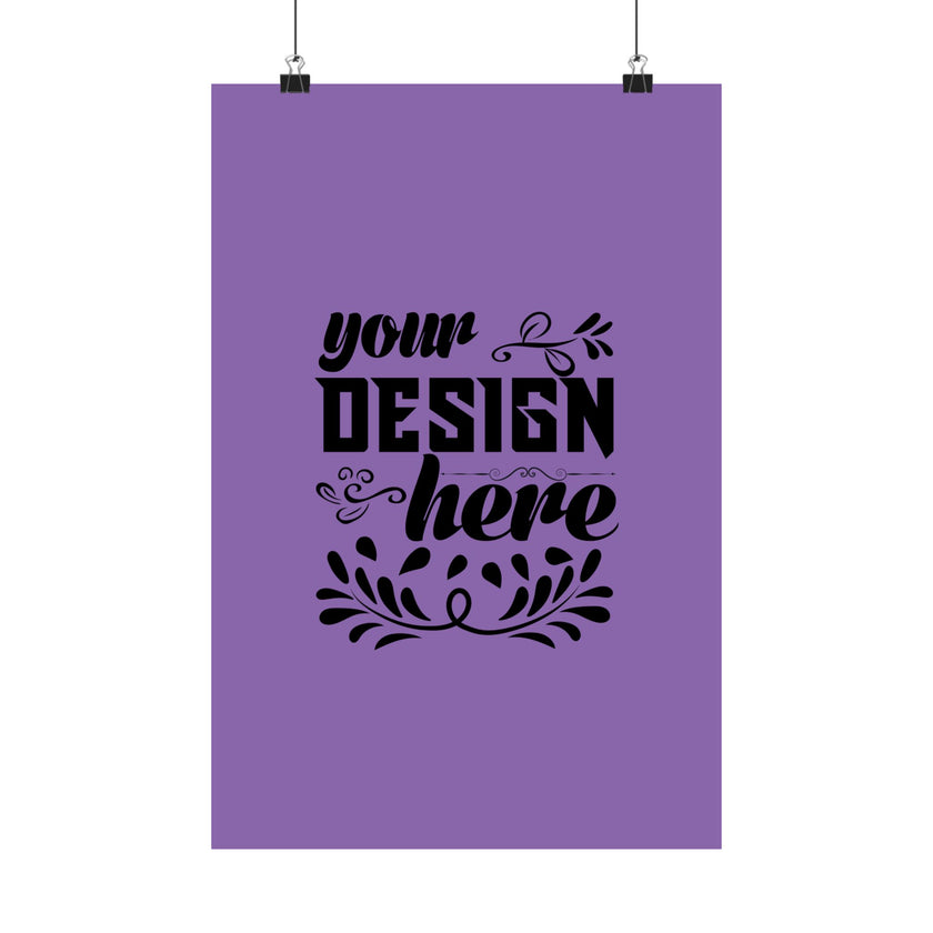 Customizable Matte Vertical Poster Print on Museum Grade Archival Paper