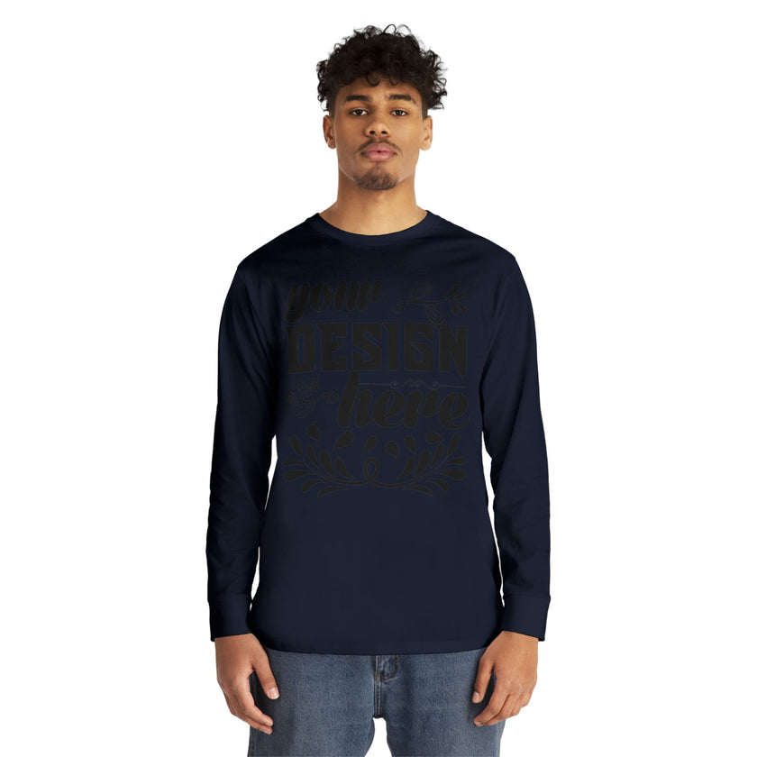 Customizable Lane Seven LS15009 Unisex Long Sleeve Crewneck Tee