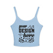 Customizable Bella+Canvas 1012 Womens Spaghetti Strap Tank Top Mid Length Fit
