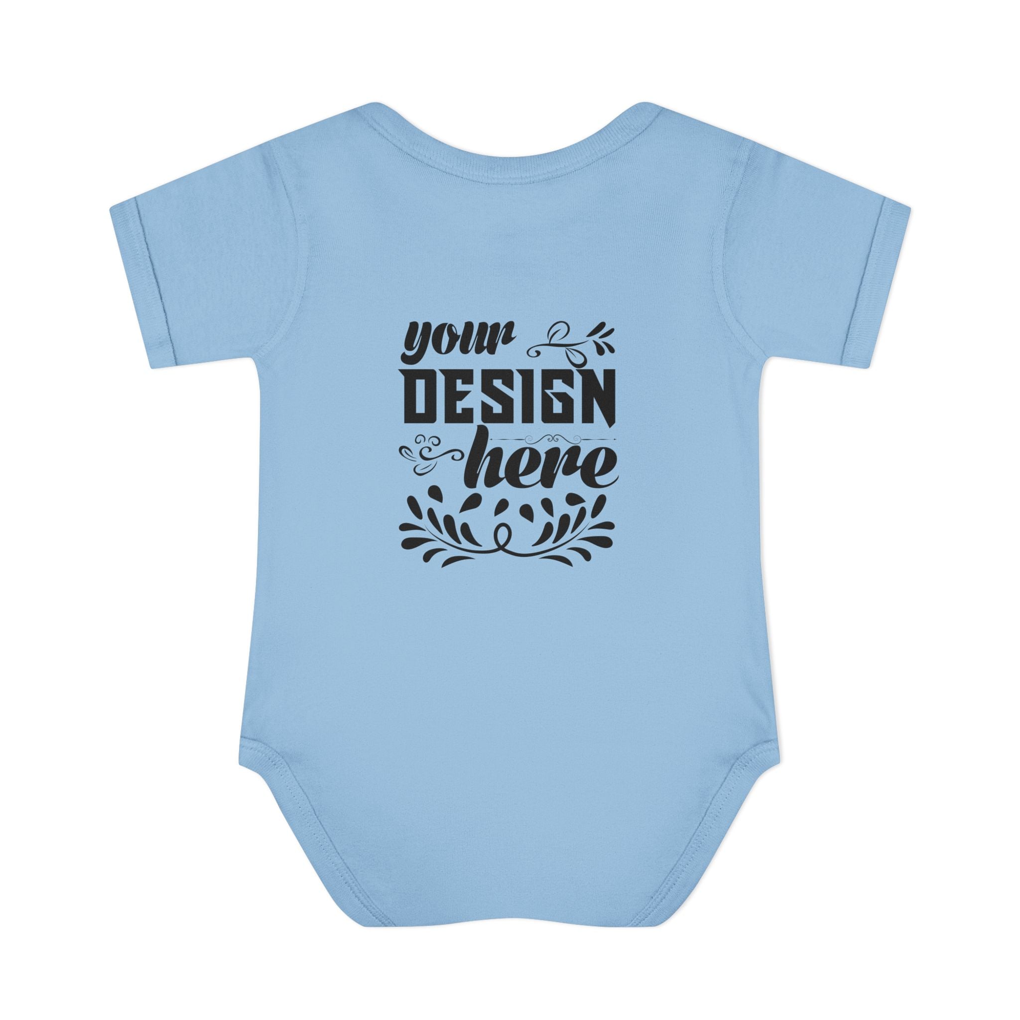 Customizable Infant Baby Rib Bodysuit Rabbit Skins 4400 Unisex