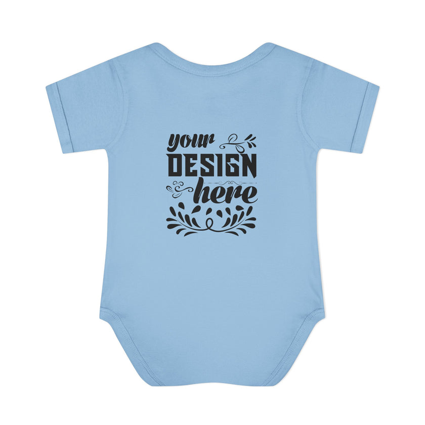 Customizable Infant Baby Rib Bodysuit Rabbit Skins 4400 Unisex