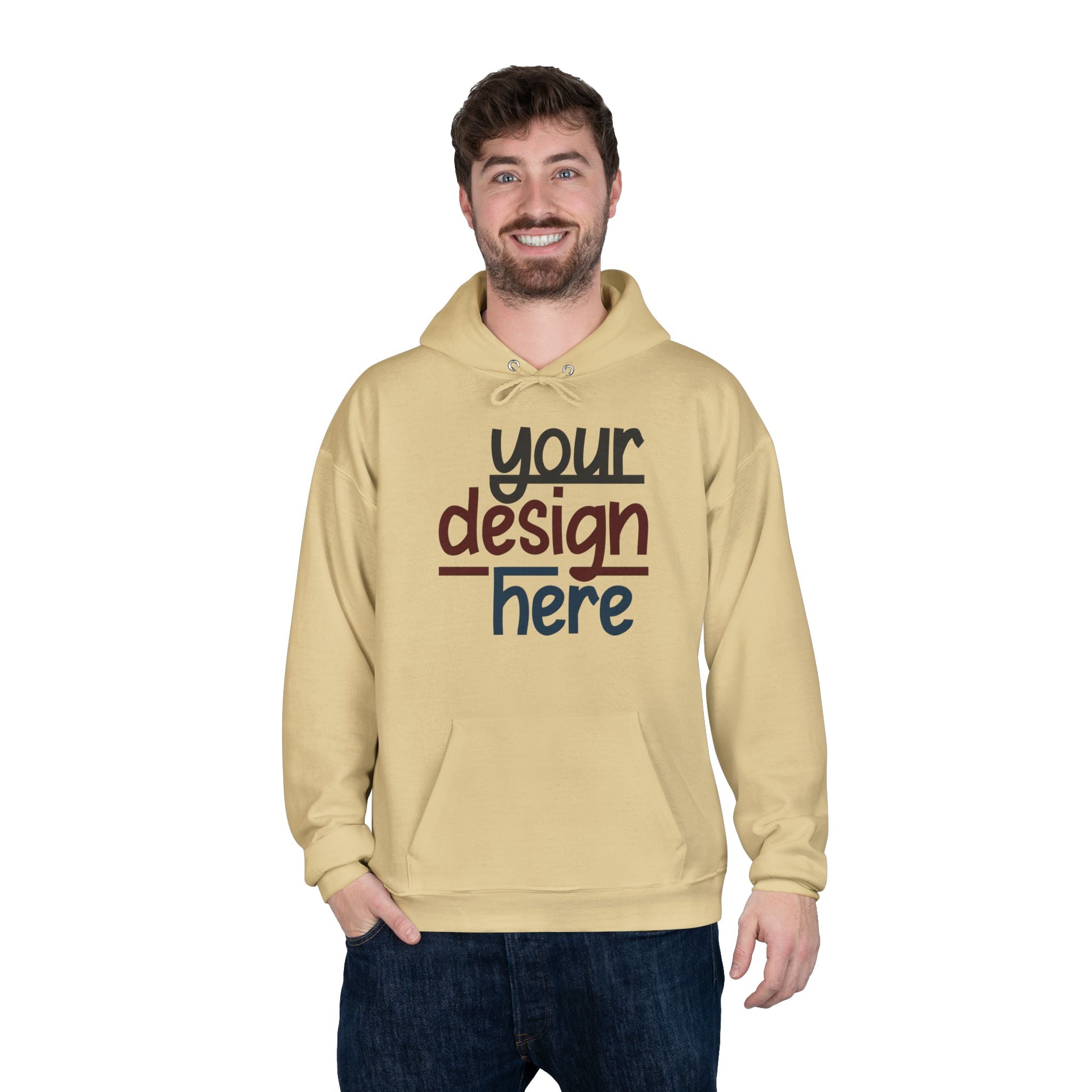 Customizable Hanes P170 EcoSmart Unisex Pullover Hoodie