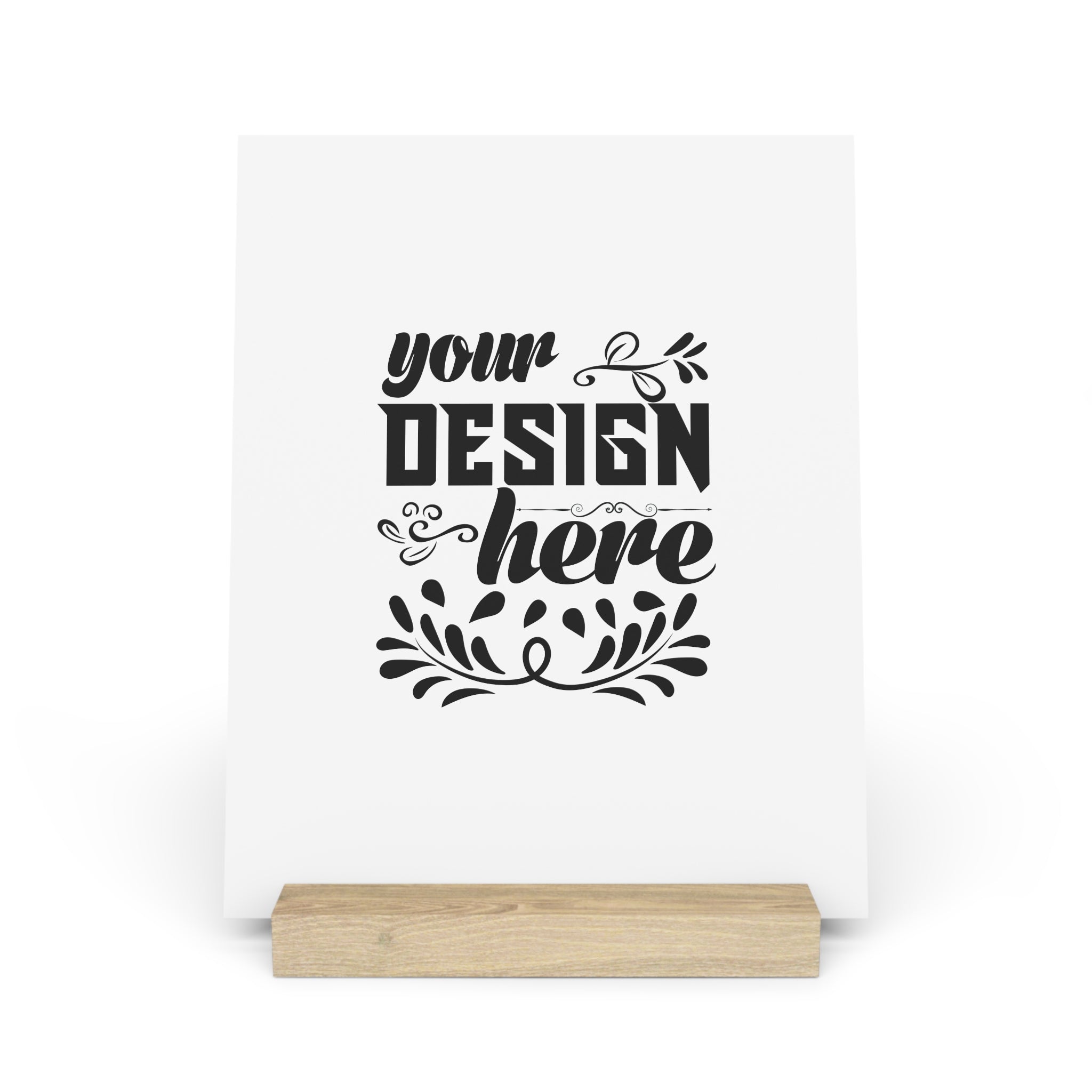 Customizable Gallery Board with Wooden Stand 1.8mm Giclée Print