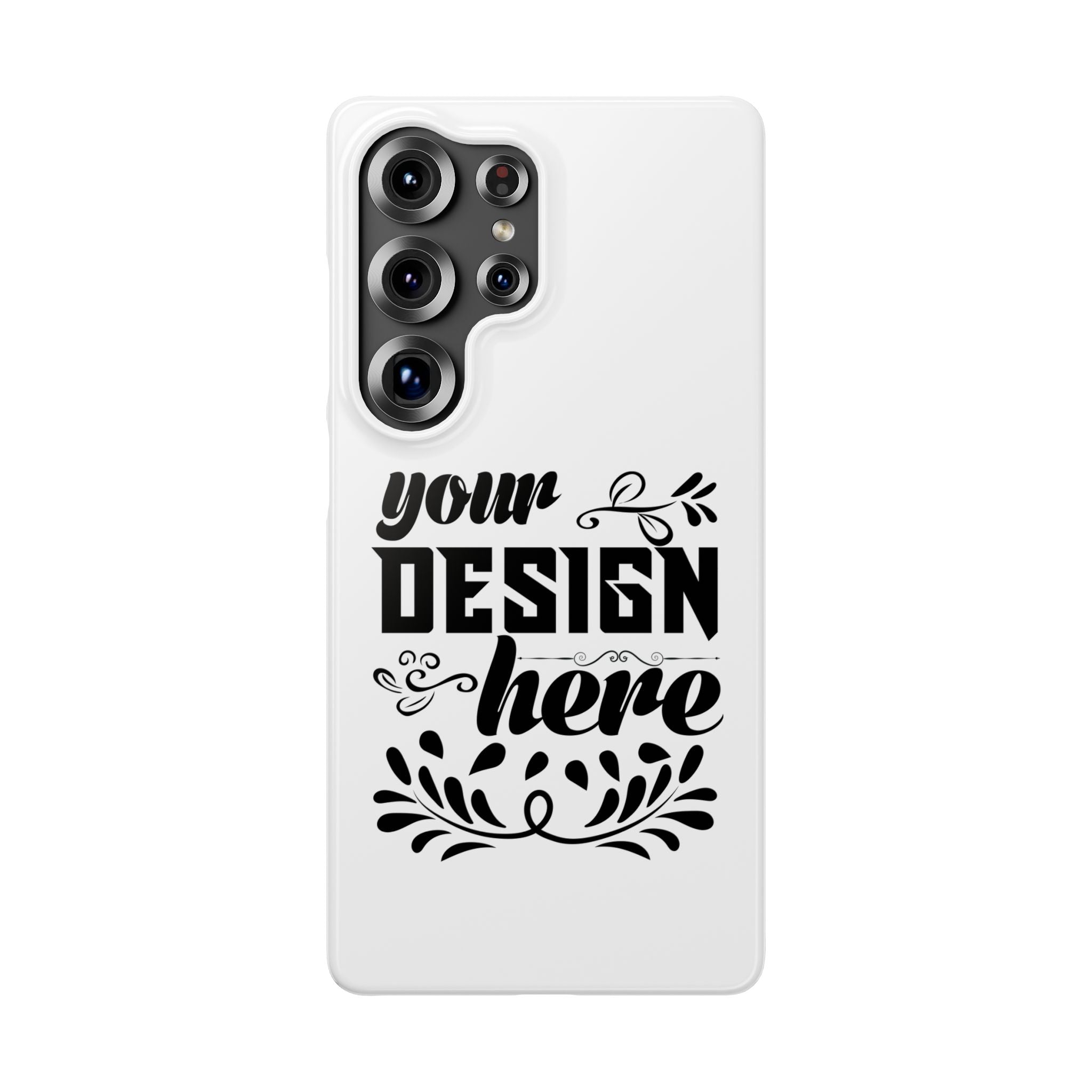 Customizable Snap Phone Case Slim Lightweight Polycarbonate Gloss Or Matte