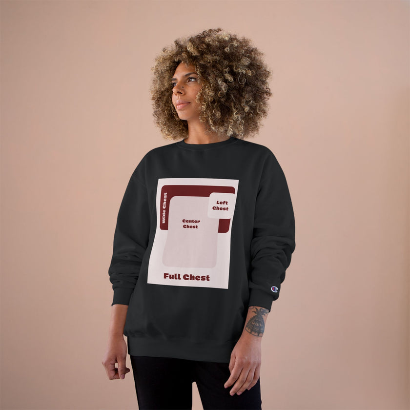Customizable Champion S600 Crewneck Sweatshirt DTG Print