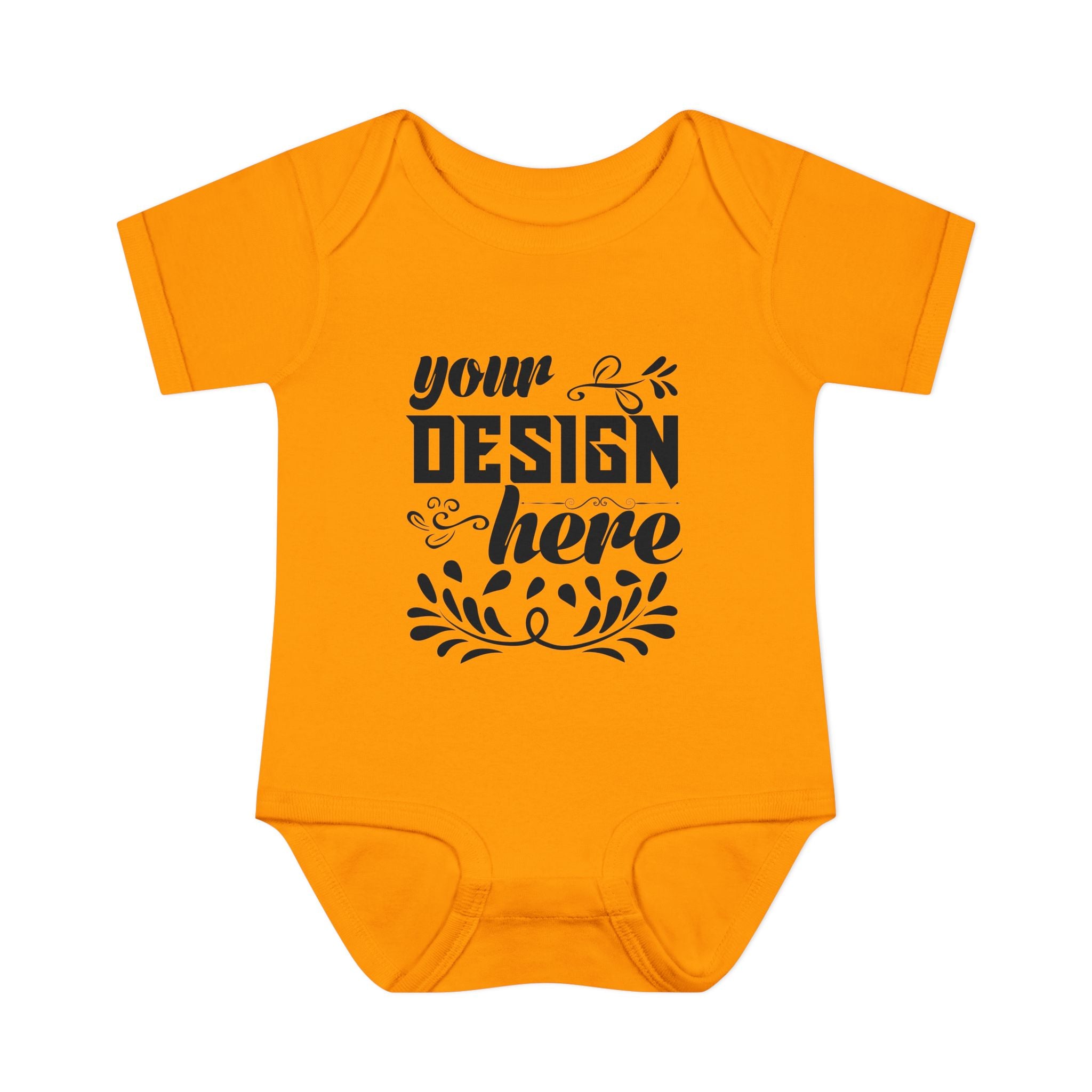 Customizable Infant Baby Rib Bodysuit Rabbit Skins 4400 Unisex
