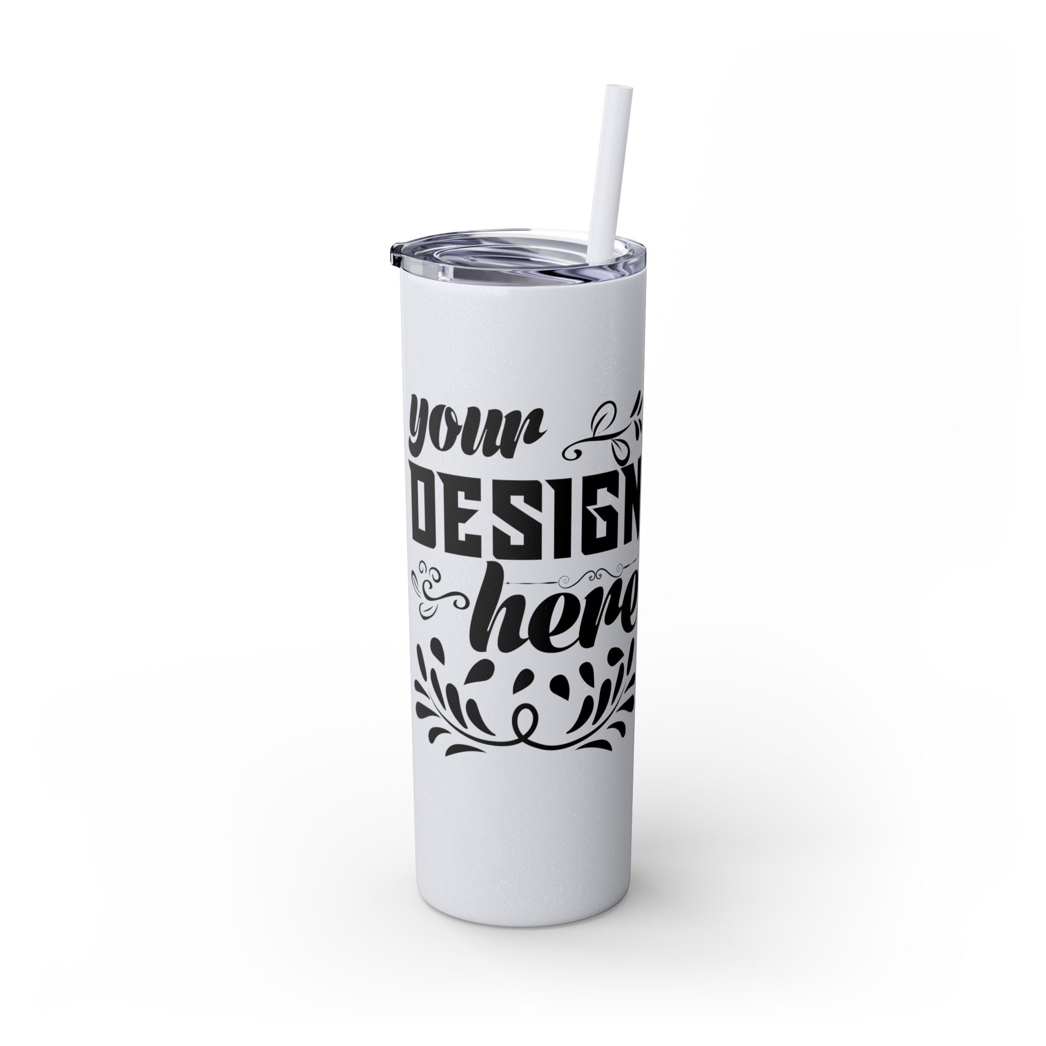 Customizable Maars 20oz Skinny Tumbler with Straw Stainless Steel