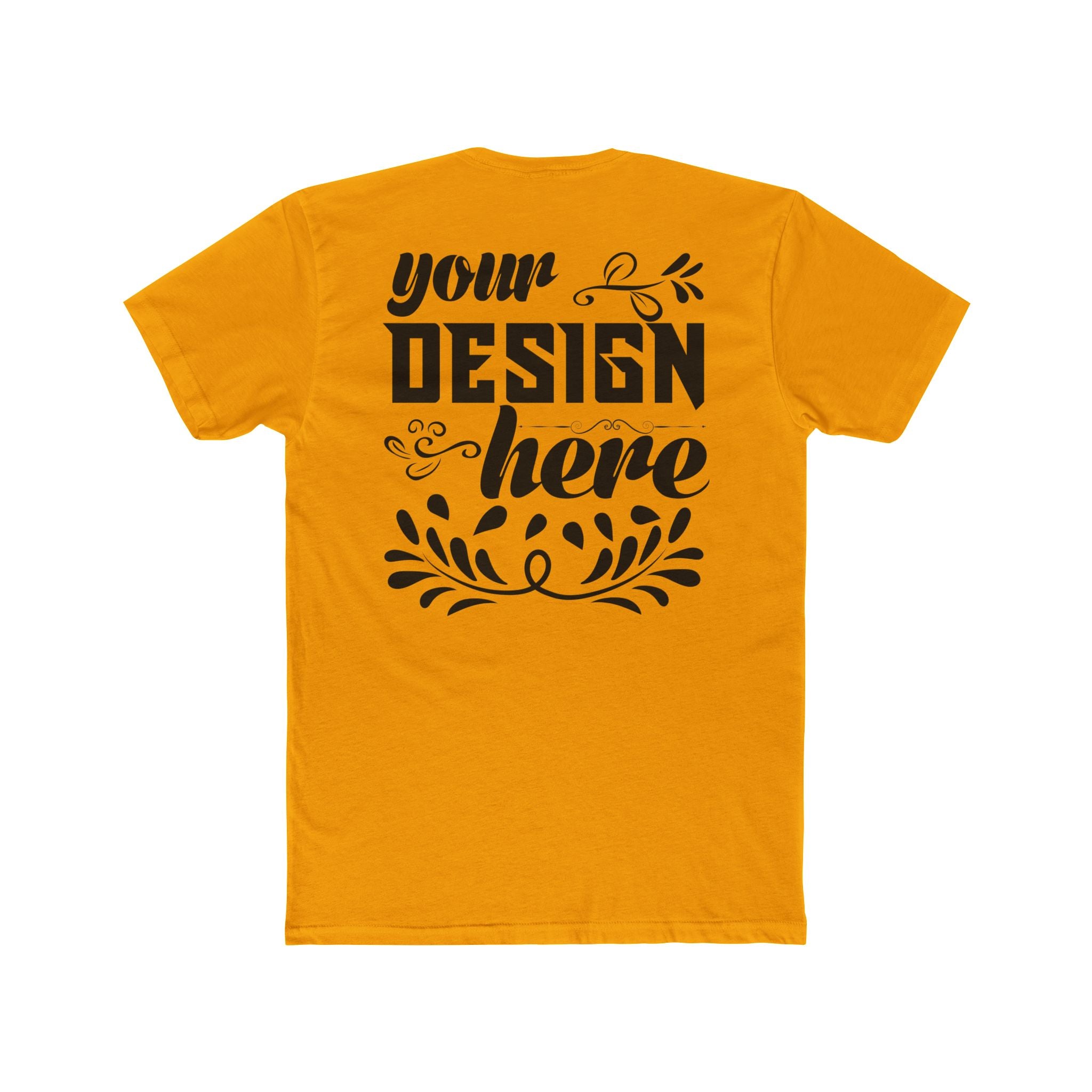 Customizable Next Level 3600 Unisex Cotton Crew Neck Short Sleeve Tee