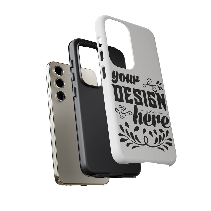 Customizable Tough Dual Layer Phone Case Polycarbonate TPU Liner Protective