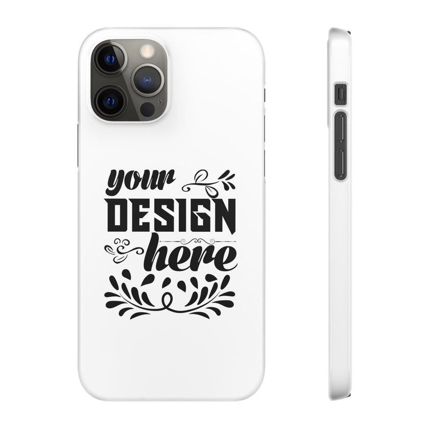 Customizable Snap Phone Case Slim Lightweight Polycarbonate Gloss Or Matte