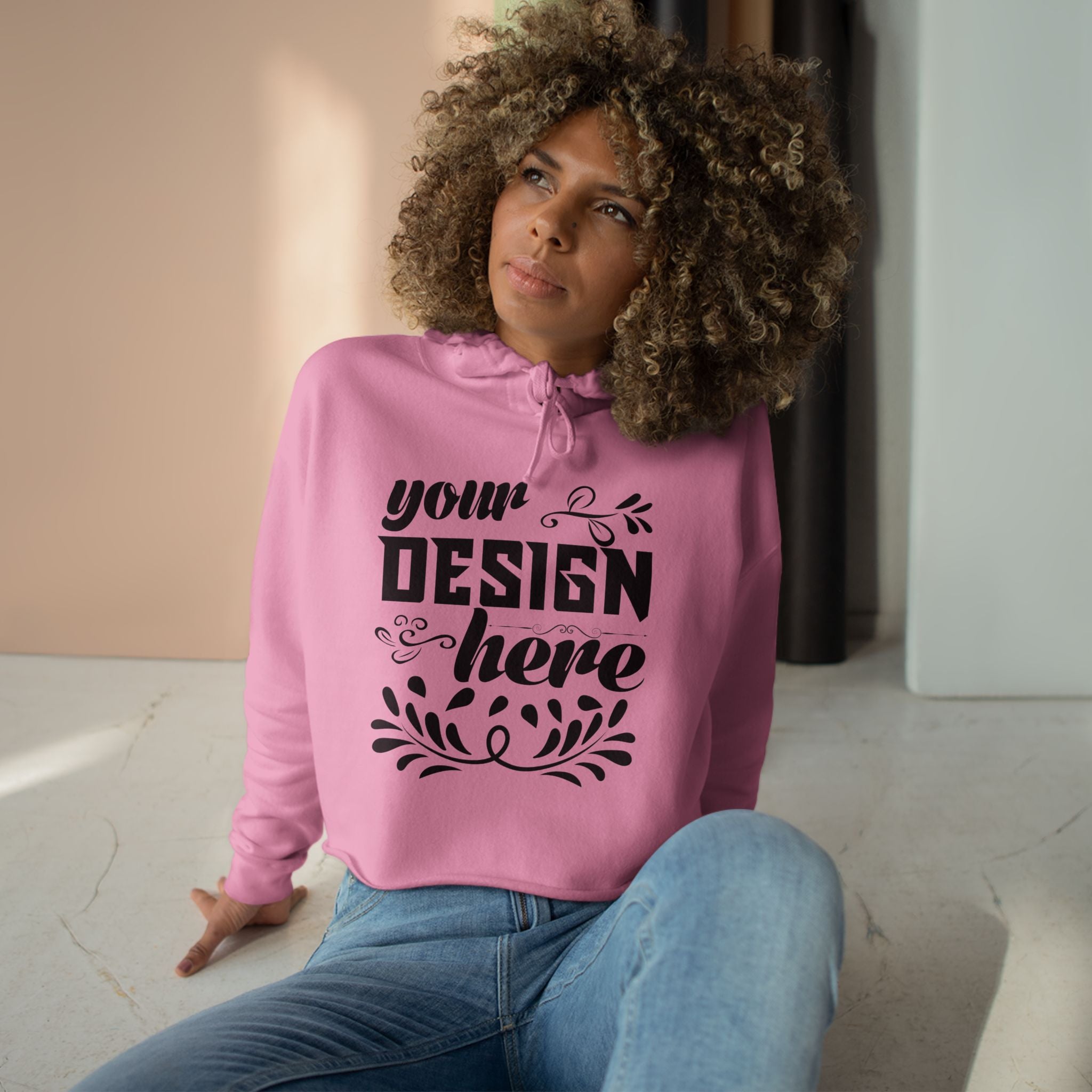 Customizable Lane Seven LS12000 Women's Crop Hoodie