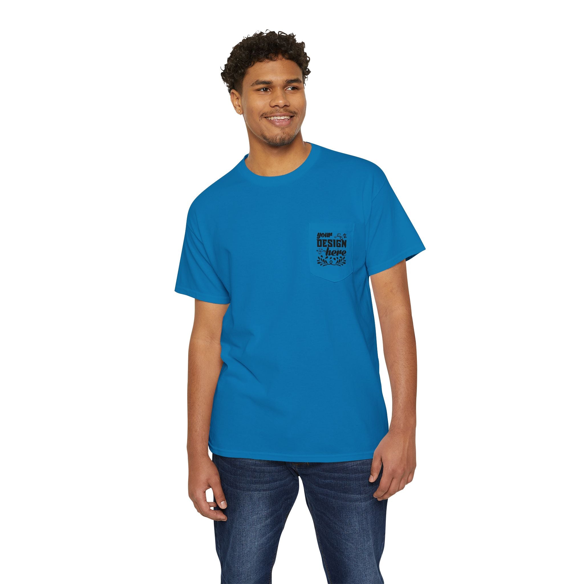 Customizable Gildan 5300 Unisex Heavy Cotton Pocket T-Shirt