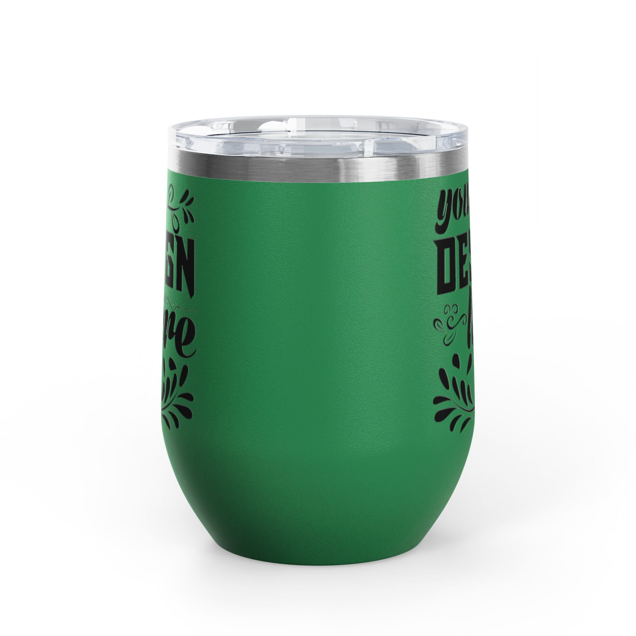 Customizable Polar Camel 12oz Stainless Steel Wine Tumbler Cup Lid