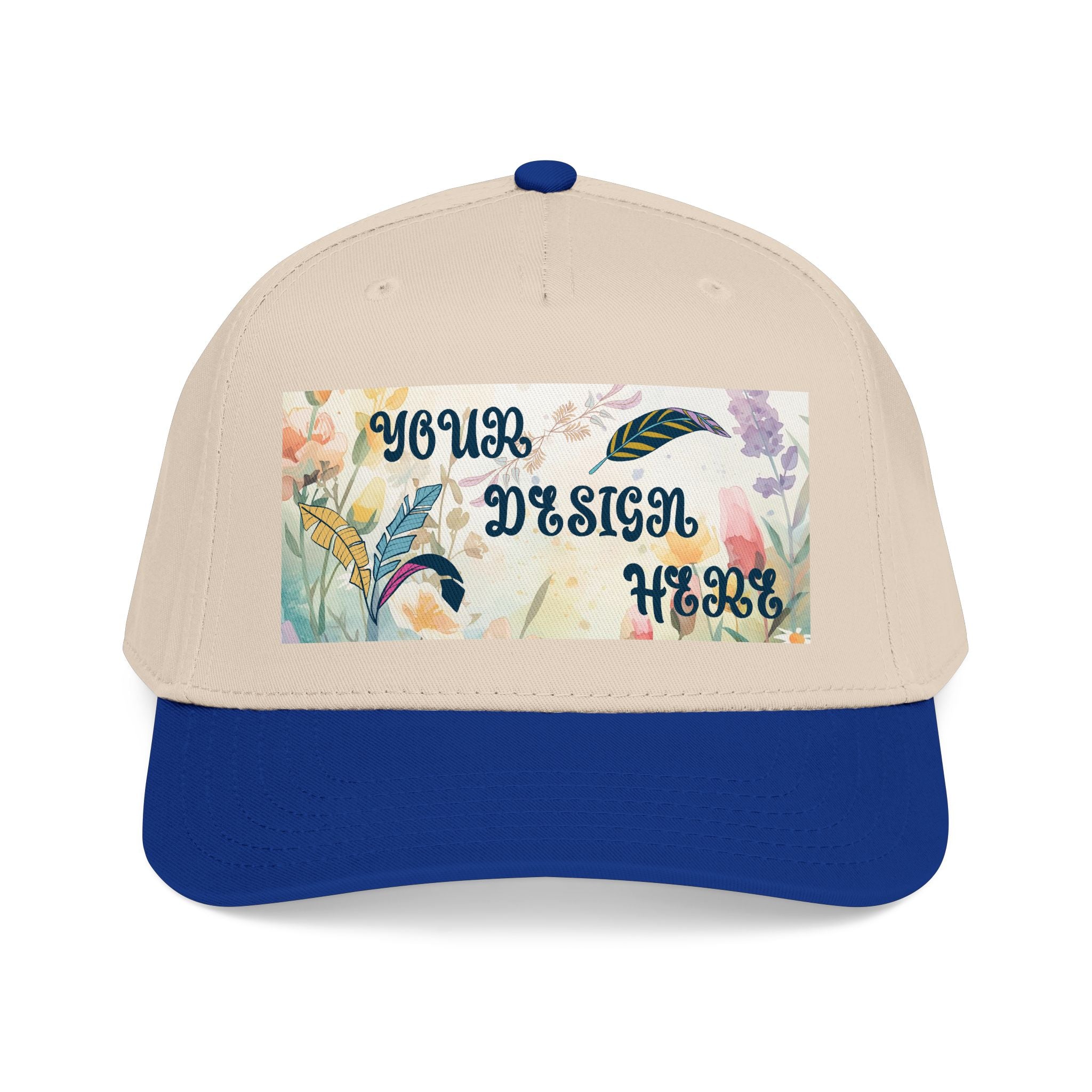 Customizable OTTO 31-069 Mid Profile 5 Panel Baseball Cap