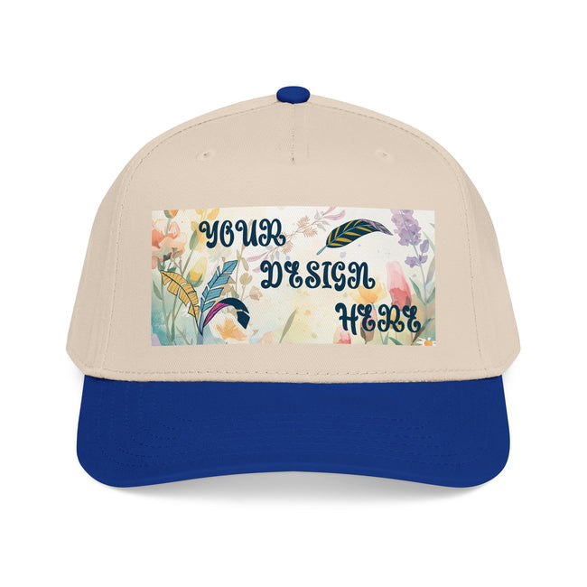 Customizable OTTO 31-069 Mid Profile 5 Panel Baseball Cap