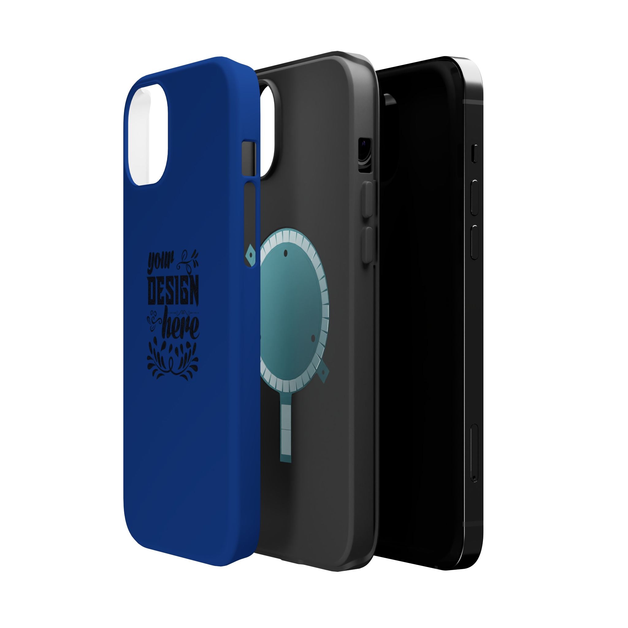 Customizable Magnetic Impact Resistant Phone Case Dual Layer Full Wrap
