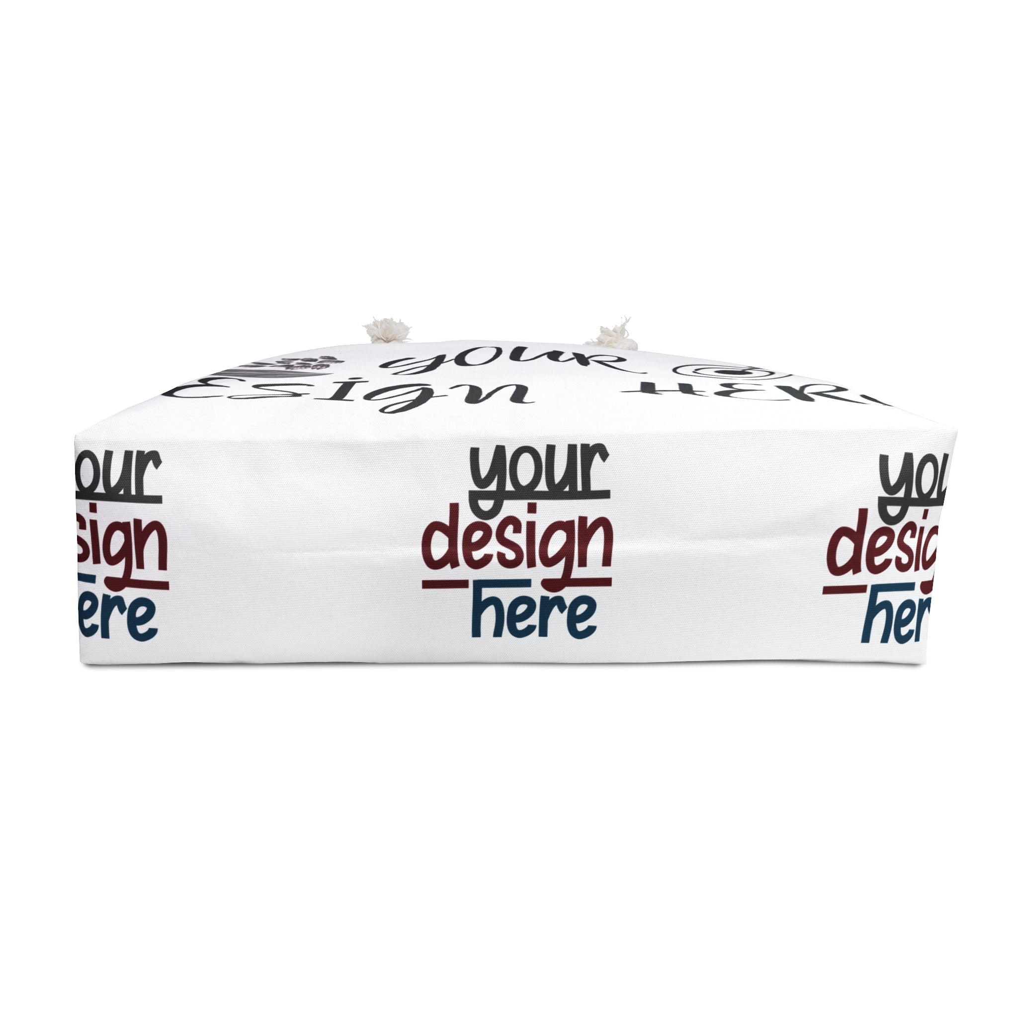 Customizable Weekender Bag Spun Polyester Tote Rope Handles 24x13