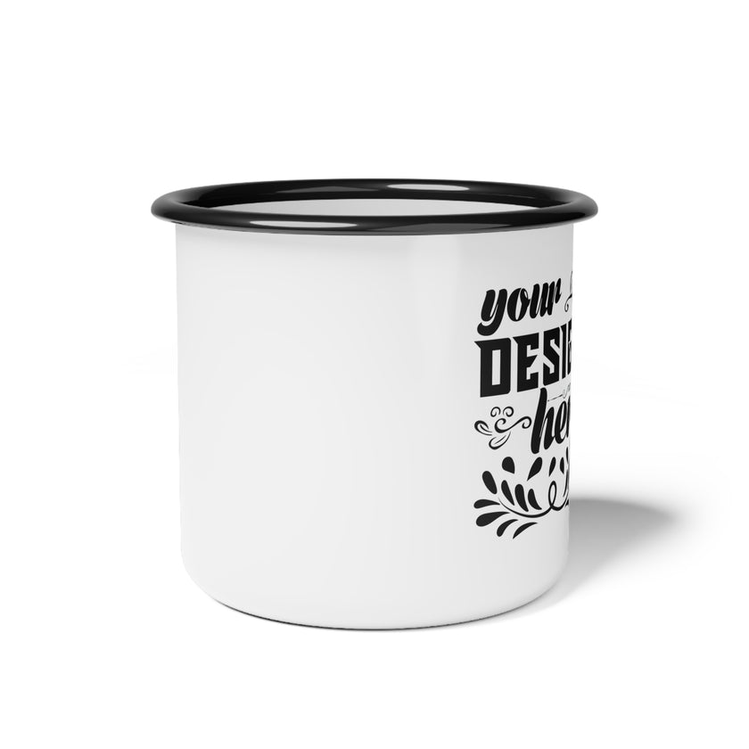 Customizable ORCA Coatings Enamel Camp Cup 12oz Glossy Steel Mug
